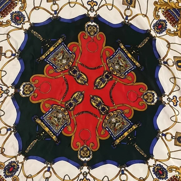 Vintage Hermes Paris silk scarf EUC